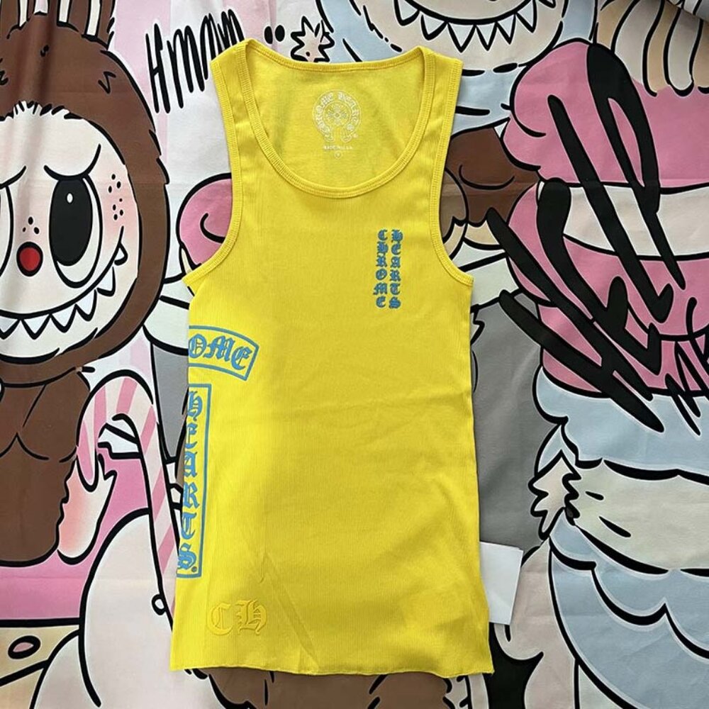 Yellow Chrome Hearts Vest